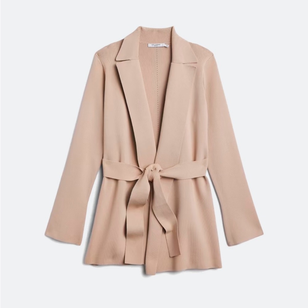 MM Lafleur Tan Women's Tie-Waist Jardigan
